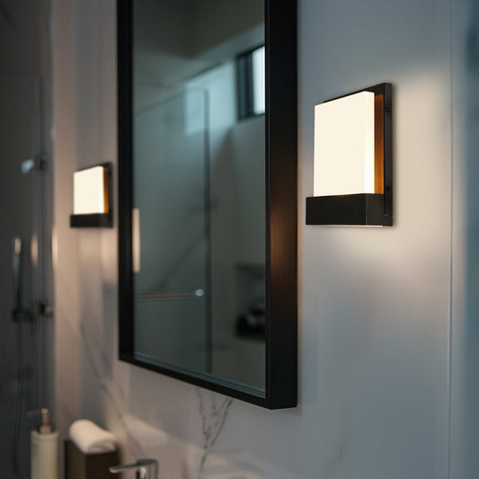 Everett Beige 7' Modern 8W Integrated LED (40W eq.) Bathroom / Wall Light