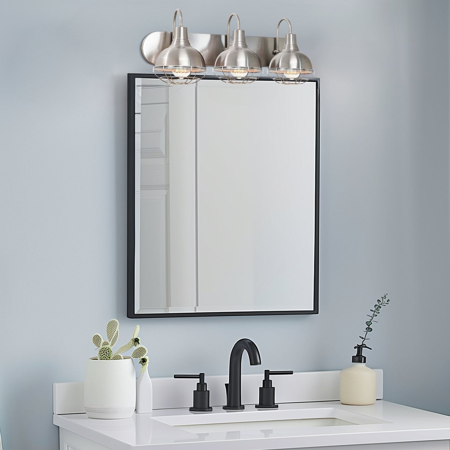 Liberty 24' 3-Light Modern Industrial Vanity / Bathroom Light