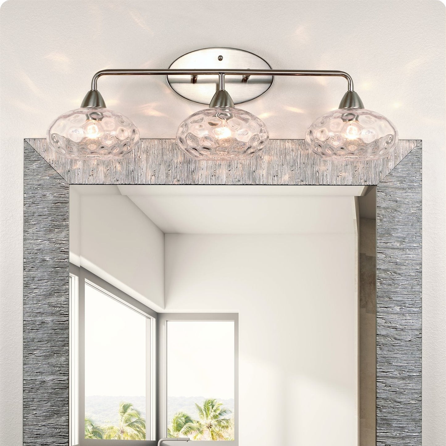 Marina 26' Modern 3-Light Vanity / Bathroom Light