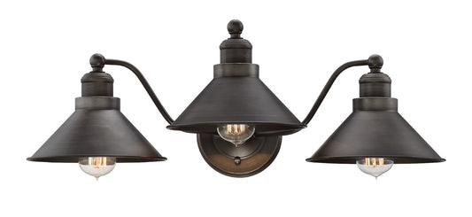 Welton 26' Modern Industrial 3-Light Vanity / Bathroom Light