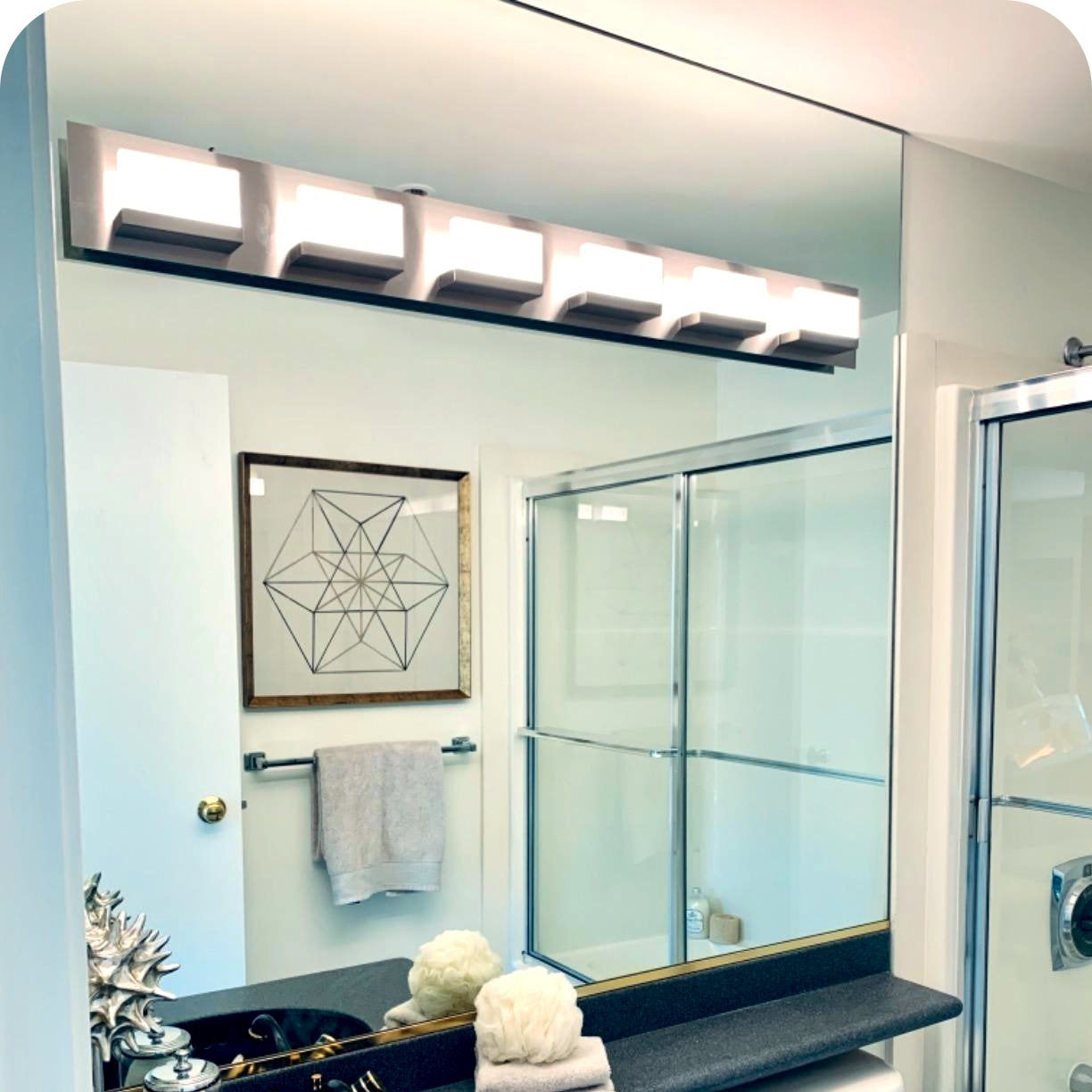 Everett 48' Modern 6-Light 60W Integrated LED (360W eq.) Bathroom / Vanity Light