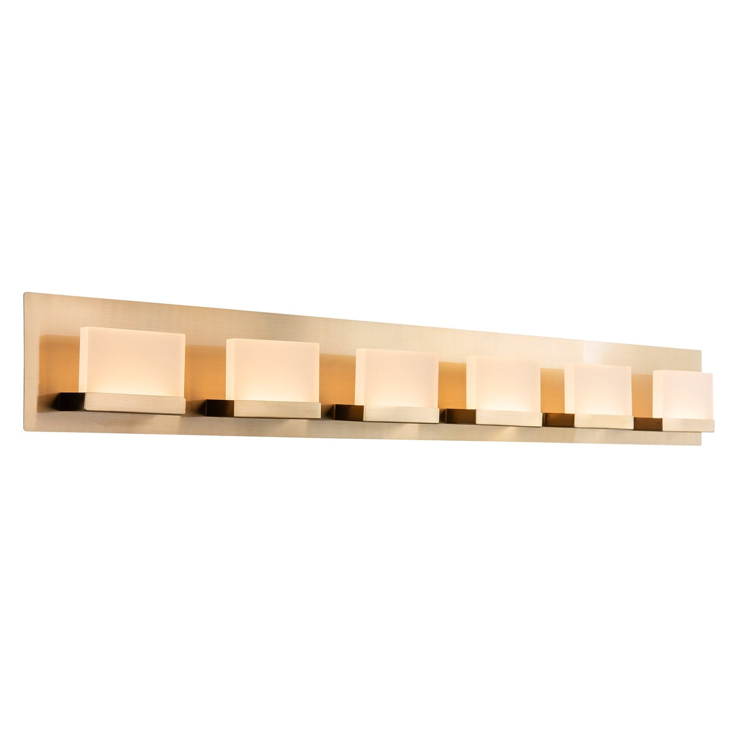 Everett Golden 48' Modern 6-Light 60W Integrated LED (360W eq.) Bathroom / Vanity Light