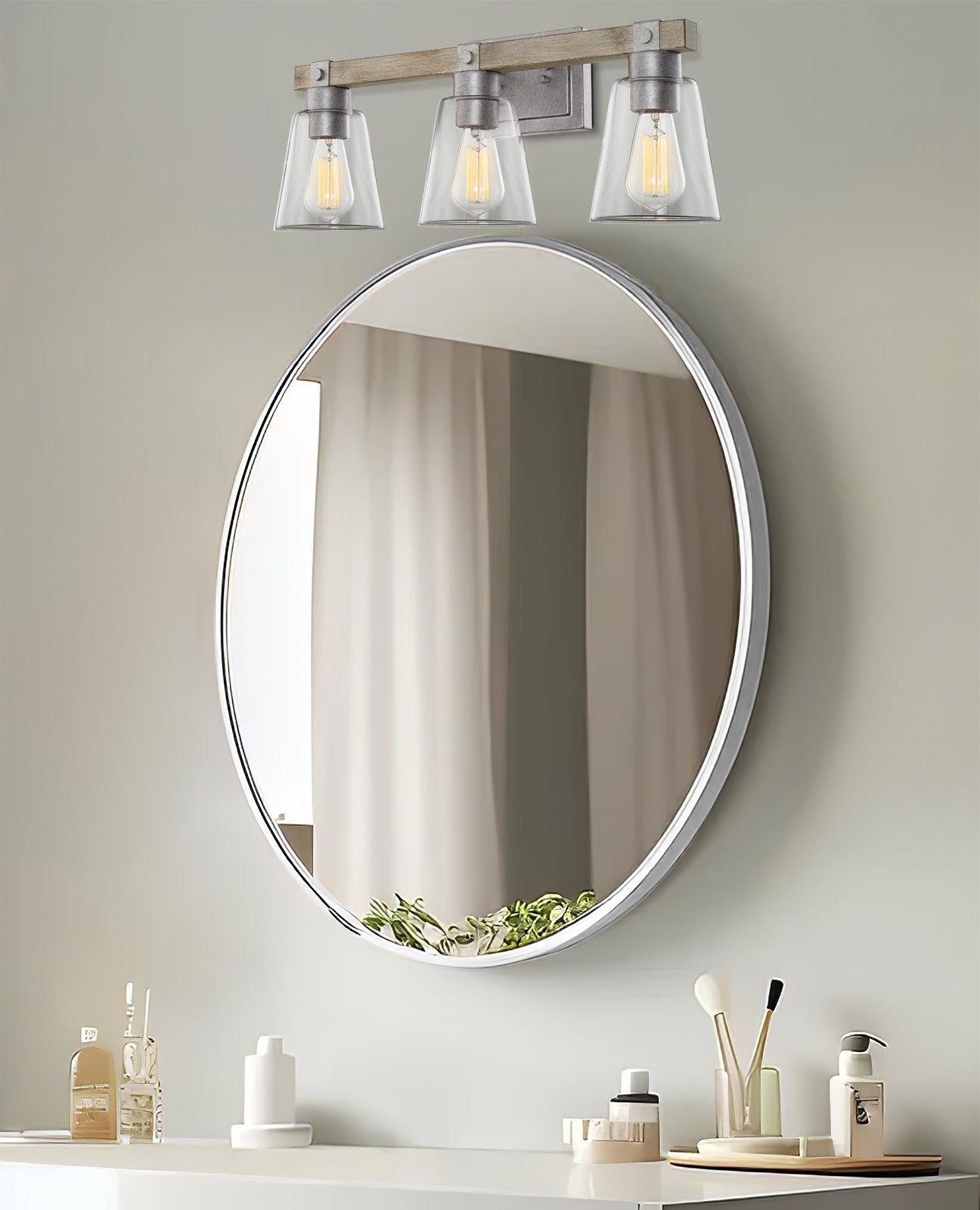 Asher 23' 3-Light Farmhouse Vanity / Bathroom Light