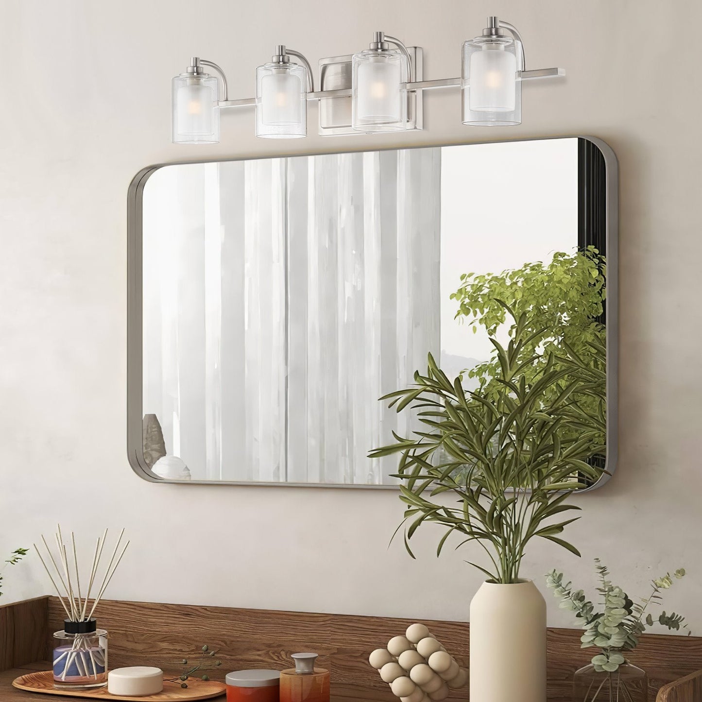 Blaise 29' 4-Light Modern 4W LED Bathroom Vanity Light