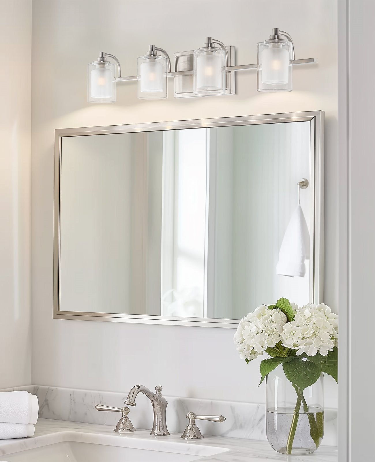 Blaise 29' 4-Light Modern 4W LED Bathroom Vanity Light